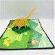 Handmade 3D Pop Up Card,long Neck Dinosaur Brachiosaurus,birthday Card,father's Day,wedding Anniversary,valentine's Day,moving,leaving Card