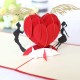 Handmade 3D Pop Up Card Love Cupid Couple Wings Wedding Anniversary Valentine's Day Proposal Engagement Birthday