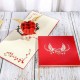 Handmade 3D Pop Up Card Love Cupid Couple Wings Wedding Anniversary Valentine's Day Proposal Engagement Birthday