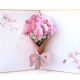 Handmade 3d Pop Up Birthday Card Pink Magnolia Mothers Day Wedding Anniversary Valentines Engagement Graduation Bridal Baby Shower Thank You