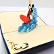 Handmade 3d Pop Up Birthday Card Mickey Mouse Surfing Board Summer Beach Holiday Valentines Graduation Wedding Anniversary Party Invitation