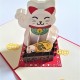 Handmade 3D Pop Up Card Money cat good luck cat Birthday New Baby Anniversary New home Housewarming Valentine's day New Job Mother's day blank friendship 