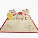 Handmade 3D Pop Up Card Money Cat Birthday,wedding Anniversary,engagement,valentine's Day,gifts,celebrations,congratulations,greetings