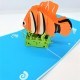 Handmade 3d Pop Up Birthday Card Nemo Sea Ocean Underwater Fish Papercraft Laser Cut Origami Kirigami Home Housewarming Friend Partner Love