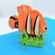 Handmade 3d Pop Up Birthday Card Nemo Sea Ocean Underwater Fish Papercraft Laser Cut Origami Kirigami Home Housewarming Friend Partner Love