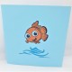 Handmade 3d Pop Up Birthday Card Nemo Sea Ocean Underwater Fish Papercraft Laser Cut Origami Kirigami Home Housewarming Friend Partner Love