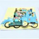 4D pop up card Festooned Vehicle Flower Van Truck Cart Birthday Card Paris Vintage Street Market Vendor Sunflower Rose Bouquet Garden