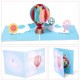 Handmade 3D Pop Up Card Hot Balloon,birthday,blank Greetings,wedding Anniversary,graduation,valentine's Day,engagement,mother's Day,kid Child Party Invitation