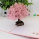 Handmade 3d Pop Up Card Cherry Blossom Pink Sakura Birthday,mother's Day,valentines Day,mother's Day,wedding Anniversary Desk Ornament Gift