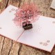 Handmade 3d Pop Up Card Cherry Blossom Pink Sakura Birthday,mother's Day,valentines Day,mother's Day,wedding Anniversary Desk Ornament Gift