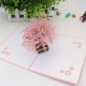 Handmade 3d Pop Up Card Cherry Blossom Pink Sakura Birthday,mother's Day,valentines Day,mother's Day,wedding Anniversary Desk Ornament Gift