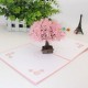 Handmade 3d Pop Up Card Cherry Blossom Pink Sakura Birthday,mother's Day,valentines Day,mother's Day,wedding Anniversary Desk Ornament Gift