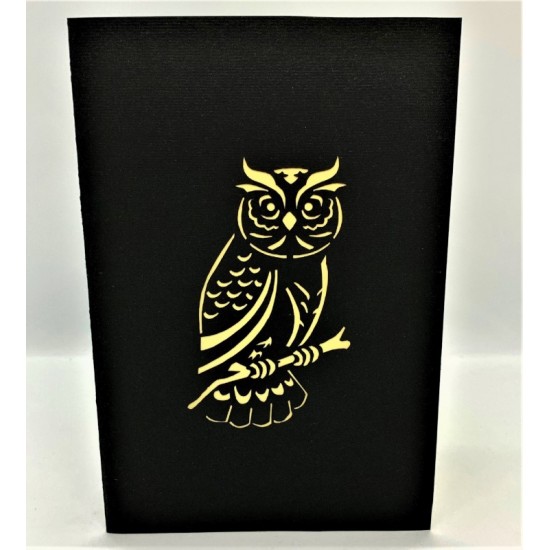 Handmade 3d Pop Up Card Barn Owl Happy Birthday,wedding Anniversary,graduation,valentine's Day,retirement,halloween,blank Greetings