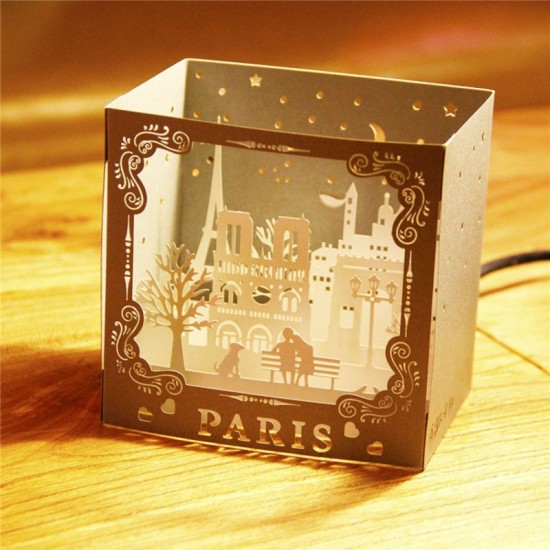 Handmade 4D Pop Up Card Paris Laser Cut Birthday Valentines Wedding Anniversary Mother's Day Engagement Big Day Gift Graduation Holiday Gift