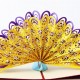 Handmade 3d Pop Up Popup Card Purple Yellow Peacock Birthday Valentines Mother's Day Easter Father's Day Wedding Anniversay Party Invitation