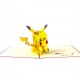 Handmade 3D Pop up Card Pikachu Pocket Monster Birthday, kid Child Party Invitation, baby Shower, New baby, Wedding Anniversary, Valentine's Day, Back to School