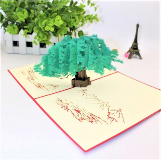 Handmade 3D Pop Up Card Pine Tree Birthday,wedding Anniversary,father's Day,new Home,housewarming,get Well,sympathy,blank Greetings