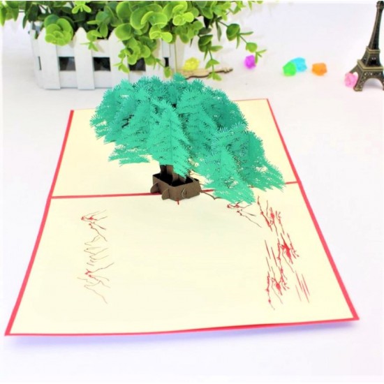 Handmade 3D Pop Up Card Pine Tree Birthday,wedding Anniversary,father's Day,new Home,housewarming,get Well,sympathy,blank Greetings