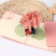 Handmade 3d Pop Up Valentine's Day Card Pink Sakura Tree Lover Couple Bicycle Bike Wedding Anniversary Engagement Big Day Greeting Card