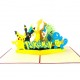 Handmade 3d Pop Up Card PokÃ©mon Pocket Monsters Birthday Kid Child Party Invitation Anniversary Mother's Day Father's Day Valentine's Day