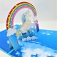 Handmade 3D Pop Up Card Unicorn Rainbow Happy Birthday,wedding Anniversary,valentine's Day,new Year,baby Birth Shower Greetings Celebrations Congratulations