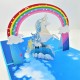 Handmade 3D Pop Up Card Unicorn Rainbow Happy Birthday,wedding Anniversary,valentine's Day,new Year,baby Birth Shower Greetings Celebrations Congratulations