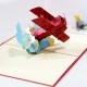 Handmade 3d Pop Up Birthday Card Vintage Biplane Father's Day Wedding Anniversary Mother's Day Graduation Leaving Pass Exam Pilot Holiday