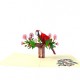 Handmade 3d Pop Up Card Red Parrot Bird Happy Birthday,valentine's Day,father's Day,mother's Day,new Home,housewarming Gift Outdoor Invitation