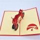 Handmade 3d Pop Up Card Red Motorbike Birthday Gift Wedding Anniversary Valentine's Day Father's Day Graduation Blank Greeting Cards