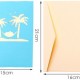 Handmade 3d Pop Up Christmas Xmas Greeting Card Santa Claus Summer Vacation Holiday Coconut Palm Tree Hammock Bed Tropical Merry Christmas