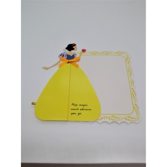 Vintage Snow White Princess Magic Fairytale Birthday Card Valentines Wedding Anniversary Graduate Greeting Ball Party Paper Craft Invitation