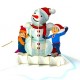 Handmade 3D Pop Up Xmas Card Happy Christmas Snowman Boy Girl Dog Cat Seasonal Greetings Gift Ornament Decorations Celebrations Card