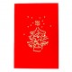 Handmade 3D Pop Up Christmas Card Merry Xmas Snowman Tree Star Seasonal Greetings Blank Celebrations Card