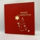 Handmade 3D Pop Up Christmas Xmas Card 12cm X12cm Merry Christmas Snowman Star David Papercraft Origami Kirigami Greeting Gift Friendship Love Family