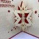 Handmade 3D Pop Up Christmas Xmas Card 12cm X12cm Merry Christmas Snowman Star David Papercraft Origami Kirigami Greeting Gift Friendship Love Family