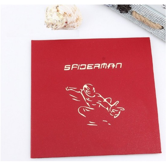 Handmade 3d Pop Up Popup Card Spider Man Hollywood Movie Film Hero Birthday Father's Day Wedding Anniversary Mother's Day Easter School Enrolment Graduation Him Her Friend Family