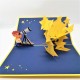 Handmade 3d Pop Up Card Kid Astronomical Telescope Stars Birthday Party Invitation Greetings Universe Zodiac Horoscope Astrology Astronaut New Job Valentine's Day