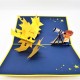 Handmade 3d Pop Up Card Kid Astronomical Telescope Stars Birthday Party Invitation Greetings Universe Zodiac Horoscope Astrology Astronaut New Job Valentine's Day