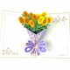 Handmade 3D pop up card sunflower banquet birthday mother's day Valentine's day wedding anniversary graduation engagement gift