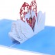 Handmade 3D Pop Up Card Swan Couple Valentines Day Wedding Anniversary Engagement Birthday Big Day Gift Swan Lover Couple Greeting Invitation