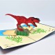 Handmade 3d Pop Up Card Jurassic T-rex Dinosaur Birthday,wedding Anniversary,valentine's Day,graduation,baby Shower,birth,celebration Greetings