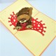 Handmade 3D Pop Up Card Love Teddy Bear Birthday Wedding Anniversary Valentine's Day Father's Day Baby Birth Born Party Invitation