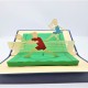 Handmade 3D Pop Up Card Play Tennis Court Birthday Wedding Anniversary Valentine's Day Father's Day Mother's Day Wimbledon Sport