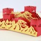 Handmade 3d Pop Up Card Birthday Great Wall Valentines Wedding Anniversary Holiday Housewarming Mountains Castle Army Antique Party New Home