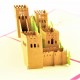 Handmade 3d Popup Pop Up Papercraft The Great Wall Birthday Card Xmas Christmas Card Greeting Card Brick Mountains Castle Qin Dynasty Terracotta Army Antique.