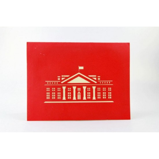 Handmade 3d Pop Up Popup Greeting Card The White House Birthday Wedding Anniversary Christmas Valentines Mother's Day Father's Day Thanksgiving Halloween Engagement Card Gift