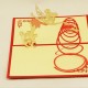 Handmade 3d Pop Up Birthday Card Peter Pan Tinker Bell Magic Fairy Fiction Film Movie Watt Disney Animation Kid Child Book Laser Cut Fantasy