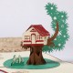 Handmade 3d Pop Up Greeting Card Tree House Family Birthday Card,wedding Anniversary,mother's Day,father's Day Moving Home Party Invitation