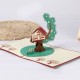 Handmade 3d Pop Up Greeting Card Tree House Family Birthday Card,wedding Anniversary,mother's Day,father's Day Moving Home Party Invitation