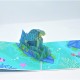 Handmade 3D Pop Up Card Turtle Sea Life Happy Birthday,wedding Anniversary,valentine's Day,father's Day,mother's Day,outdoor Invitations,greetings